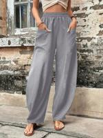 Casual Plain Loose Pants