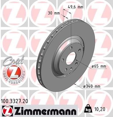 Remschijf Coat Z 100332720
