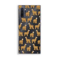 Alpacas: Samsung Galaxy Note 10 Plus Transparant Hoesje