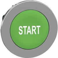 Schneider Electric ZB4FA333 ZB4FA333 Plat, Terugstelbaar (Ø) 30.5 mm START Chroom, Groen 1 stuk(s)