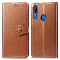 Retro effen kleur lederen gesp mobiele telefoon bescherming lederen draagtas met Lanyard & fotolijstjes & kaartsleuf & portemonnee & beugel functie vo