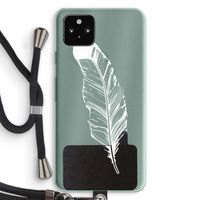 Pluim: Pixel 5a 5G Transparant Hoesje met koord
