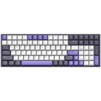 Iqunix F97 Lavandin Wireless Mechanical Keyboard, gaming toetsenbord (Lavendel, US lay-out, Cherry MX Brown, RGB leds, 96%, Hot-swappable, PBT, 2.4GHz | Bluetooth 5.1 | USB-C)