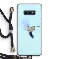 Kolibri: Samsung Galaxy S10e Transparant Hoesje met koord