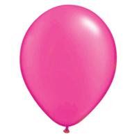 Verjaardag party ballonnen - neon knalroze - 100x stuks - latex - 30 cm - versiering