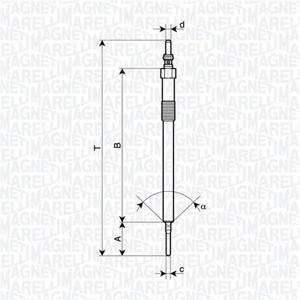 Gloeibougie MAGNETI MARELLI, Spanning (Volt)7V, u.a. für Mercedes-Benz