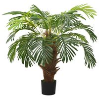 vidaXL Kunstplant met pot cycaspalm 90 cm groen - thumbnail