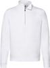 Fruit Of The Loom F382 Premium Zip Neck Raglan Sweat - White - M