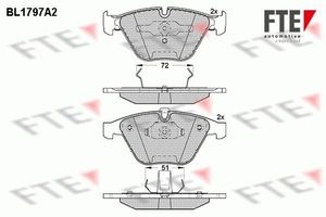 Remblokken set BL1797A2