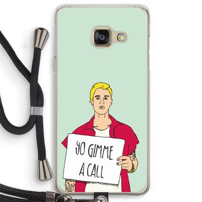 Gimme a call: Samsung Galaxy A3 (2016) Transparant Hoesje met koord