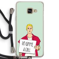 Gimme a call: Samsung Galaxy A3 (2016) Transparant Hoesje met koord