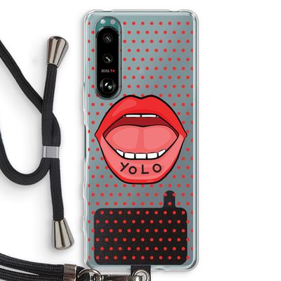 Yolo Denise: Sony Xperia 5 III Transparant Hoesje met koord
