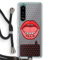 Yolo Denise: Sony Xperia 5 III Transparant Hoesje met koord