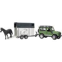 Land Rover Defender met paardentrailer (02592) - thumbnail