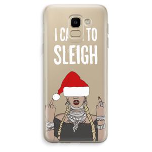 Came To Sleigh: Samsung Galaxy J6 (2018) Transparant Hoesje