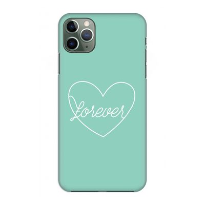 Forever heart pastel: Volledig geprint iPhone 11 Pro Max Hoesje