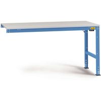 Manuflex LU6058.5012 ESD ESD-werktafel universele standaard aanschuiftafel met melamine schijf, bxdxh = 1500 x 800 x 763-873 mm Lichtblauw (RAL 5012) - thumbnail