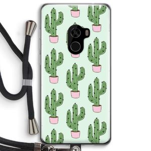 Cactus Lover: Xiaomi Mi Mix 2 Transparant Hoesje met koord