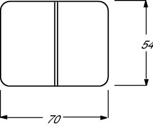 Busch-Jaeger 2CKA001751A2838 Serietoets Afdekking Titaan