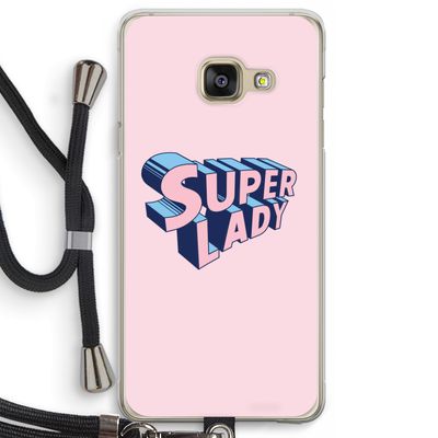 Superlady: Samsung Galaxy A3 (2016) Transparant Hoesje met koord