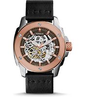 Horlogeband Fossil ME3082 Leder Zwart 24mm - thumbnail