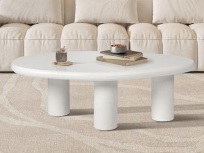 Salontafel TAVIR 120 cm cement wit