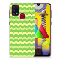 Samsung Galaxy M31 | TPU bumper | Waves Green