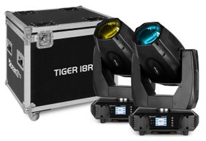BeamZ Pro Tiger 18R Discolaserprojector Zwart Geschikt voor gebruik binnen