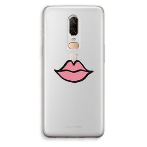 Kusje: OnePlus 6 Transparant Hoesje