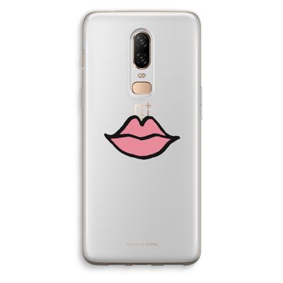 Kusje: OnePlus 6 Transparant Hoesje