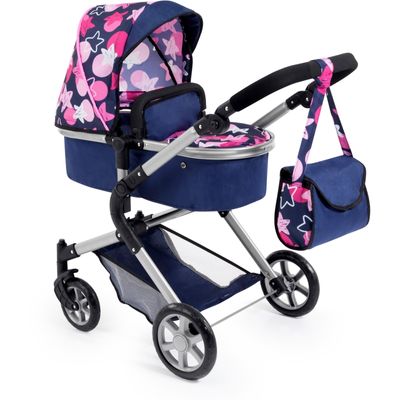 poppenwagen City Neo blauw/roze