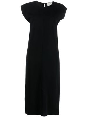 Forte Forte robe mi-longue à coutures apparentes - Noir