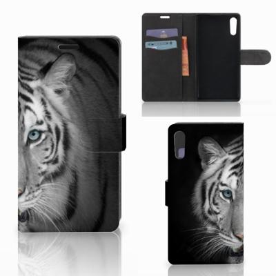 Sony Xperia XZ | Sony Xperia XZs | Telefoonhoesje | Met pasjeshouder | Tijger