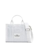 Marc Jacobs sac cabas The Small Crystal Canvas Tote - Blanc - thumbnail