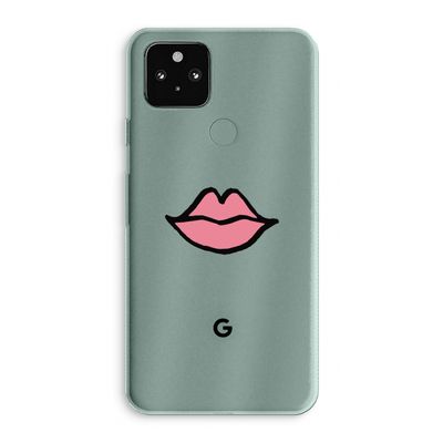 Kusje: Google Pixel 5a 5G Transparant Hoesje