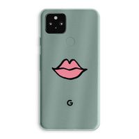 Kusje: Google Pixel 5a 5G Transparant Hoesje