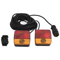 VidaXL Aanhangerlampen 2 st klassiek peertje 12 v 10,5x5x9,5 cm rood