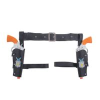 Verkleed speelgoed cowboys holster met 2 revolvers/pistolen - voor kinderen