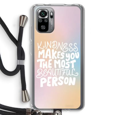 The prettiest: Xiaomi Redmi Note 10S Transparant Hoesje met koord
