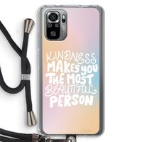 The prettiest: Xiaomi Redmi Note 10S Transparant Hoesje met koord