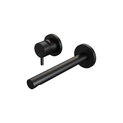 Brauer Black Edition Wastafelmengkraan inbouw - rechte uitloop rechts - hendel kort smal - model B2 - mat zwart 5-S-083-S5-65