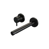 Brauer Black Edition Wastafelmengkraan inbouw - rechte uitloop rechts - hendel kort smal - model B2 - mat zwart 5-S-083-S5-65
