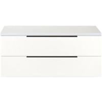 Seville Badmeubelset 120 cm - 2 Laden Dsu - Wastafelblad Wit Hoogglans Edge Greep