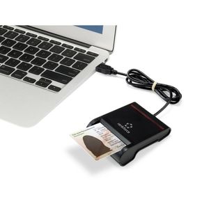 Renkforce RF-SCR-100 smart card reader Binnen USB 2.0 Zwart