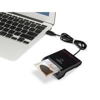 Renkforce RF-SCR-100 smart card reader Binnen USB 2.0 Zwart - thumbnail