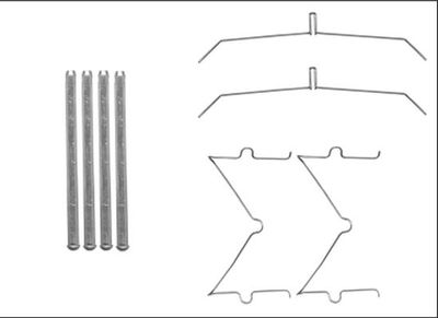 Accessoireset, schijfremblok 82540100