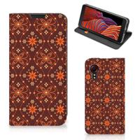 Samsung Galaxy Xcover 5 | Hoesje met Magneet | Batik Brown