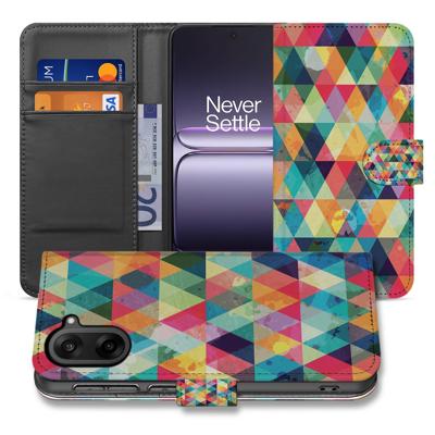 Geruit Hoesje voor OnePlus Nord CE 5 | Bookcase Hoesje met 3 Pasjes en Volledige Bescherming