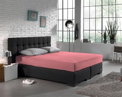 Dreamhouse - Hoeslaken Enkel Jersey - Roze - 90 x 200