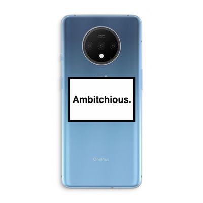 Ambitchious: OnePlus 7T Transparant Hoesje